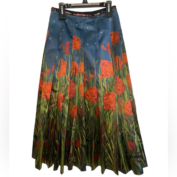 Gucci Dresses & Skirts - Gucci Pleated Floral Skirt 36 Pre Owned